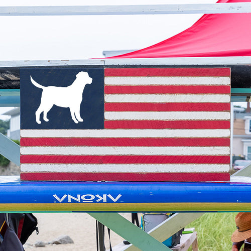 Dog American Flag