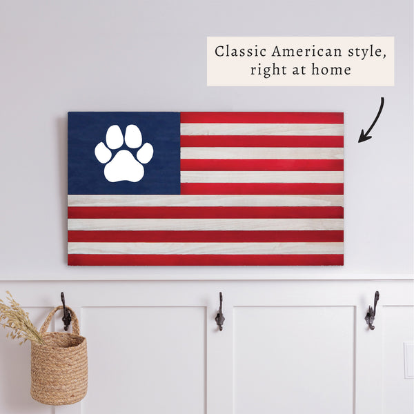 Paw American Flag