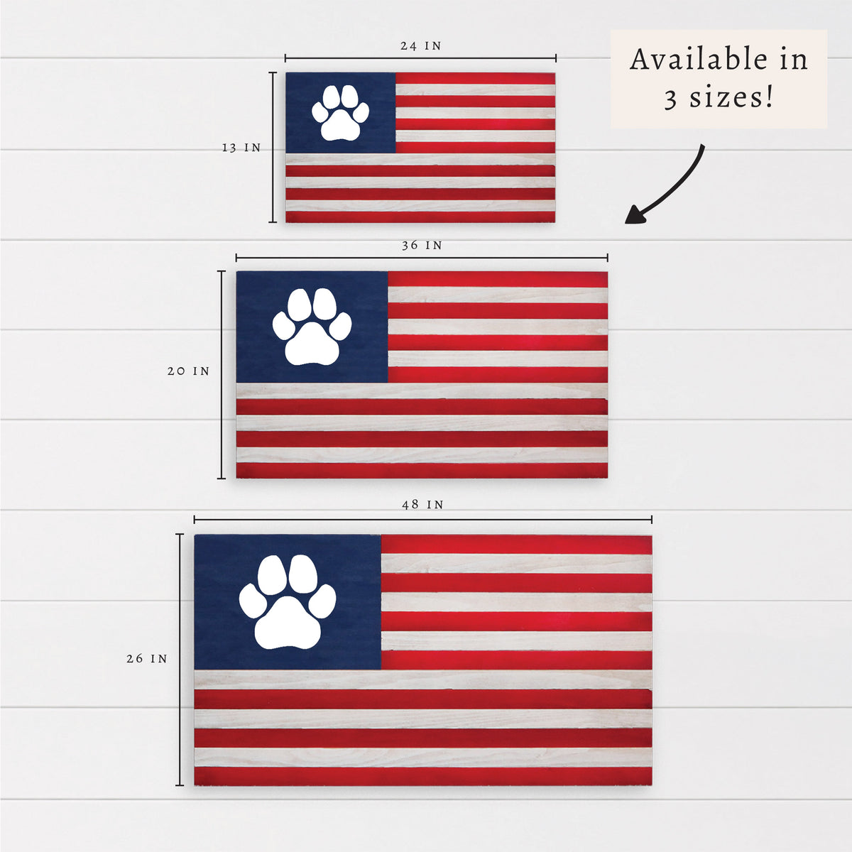 Paw American Flag