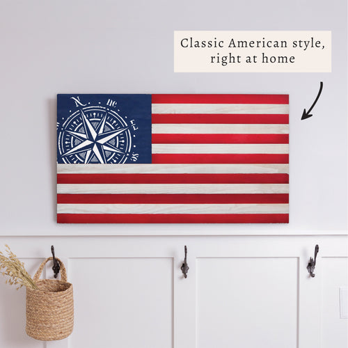 Compass American Flag