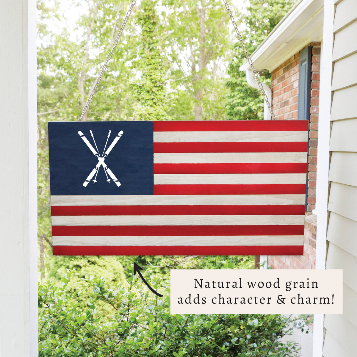 Ski American Flag