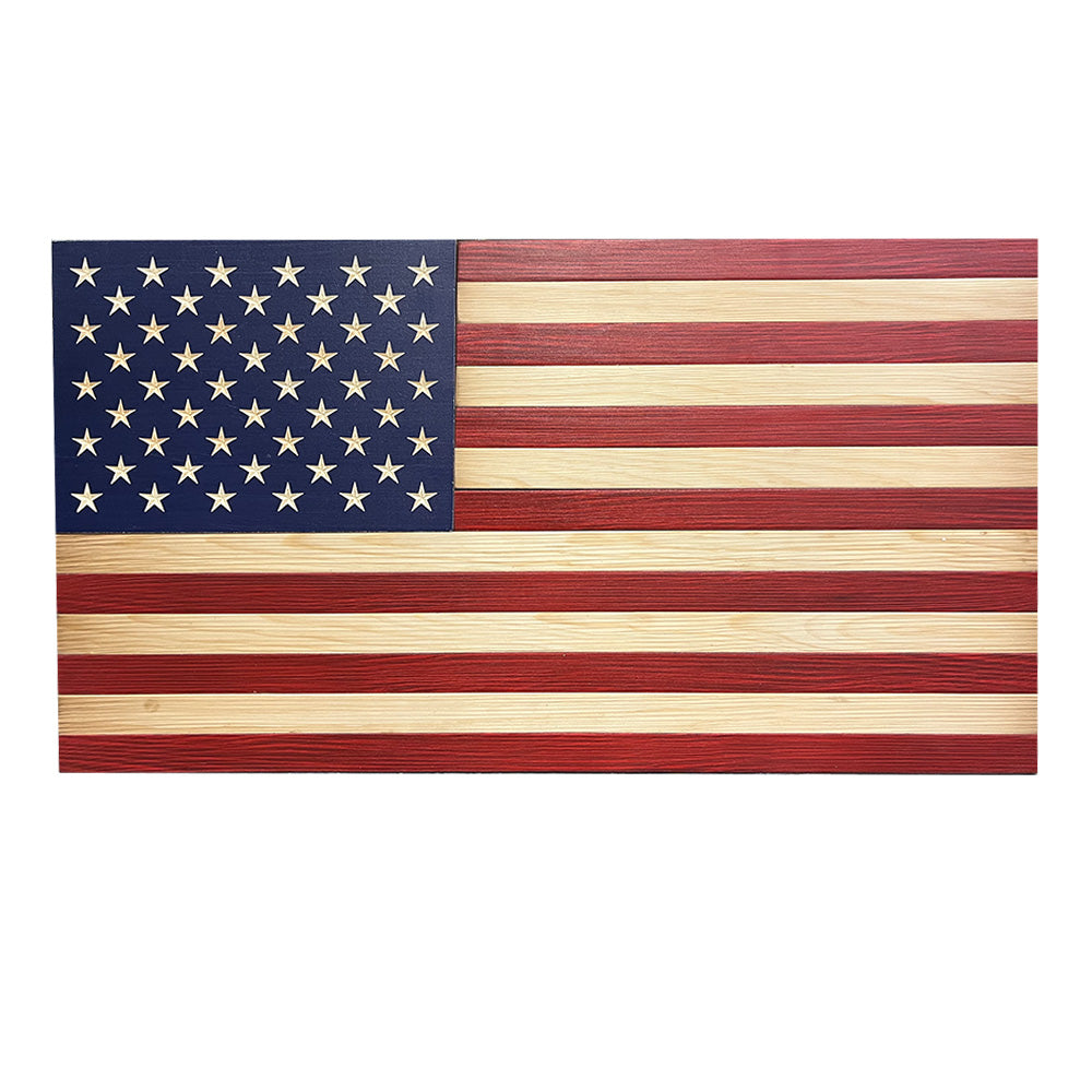 American Flag Natural and Red