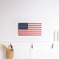 Classic Wooden Personalized American Flag