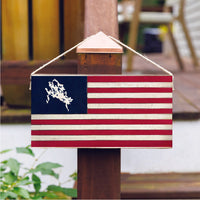 Lake Winnipesaukee Flag Twine Sign