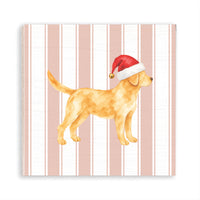 Yellow Lab Santa Hat Magnet