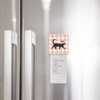 Black Cat Santa Hat Magnet