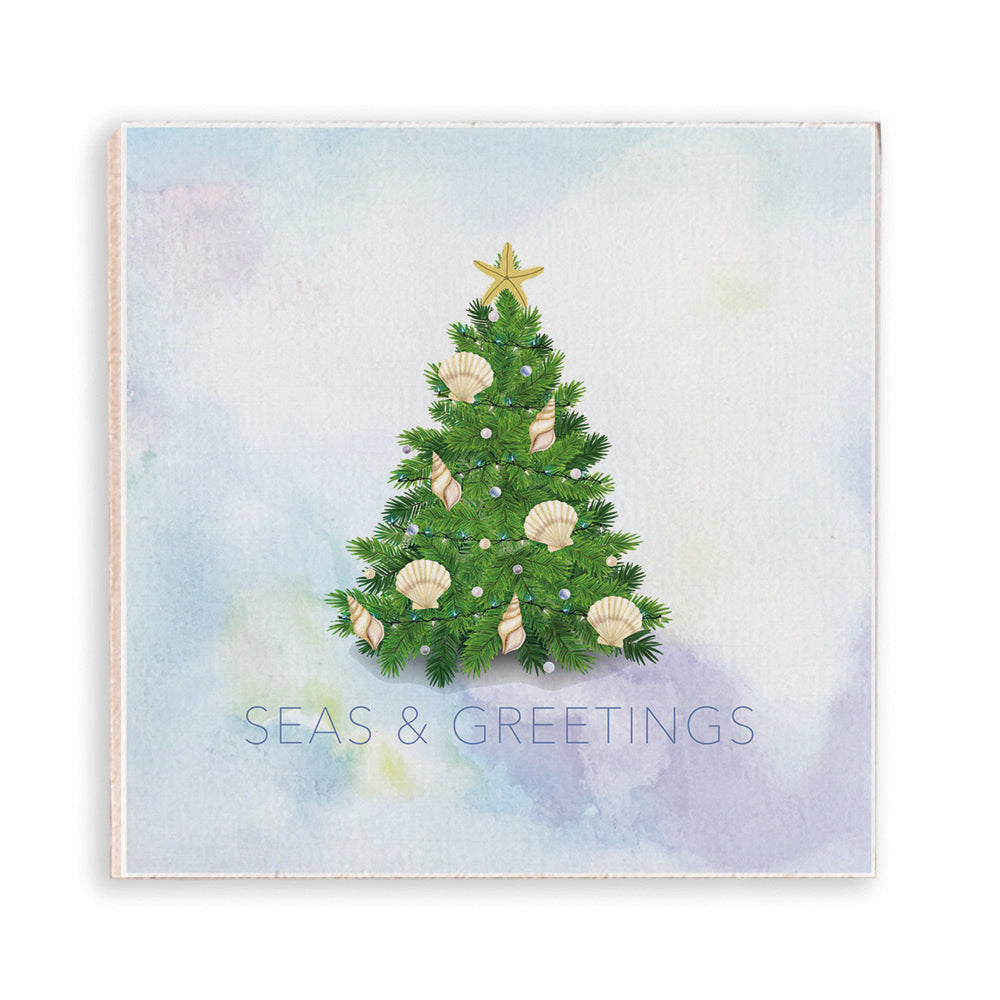 Coastal Christmas Tree Magnet
