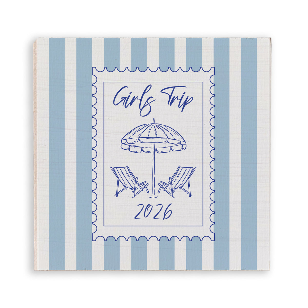 Girls Trip Stamp Personalized Magnet