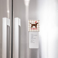 Chocolate Lab Santa Hat Personalized Magnet