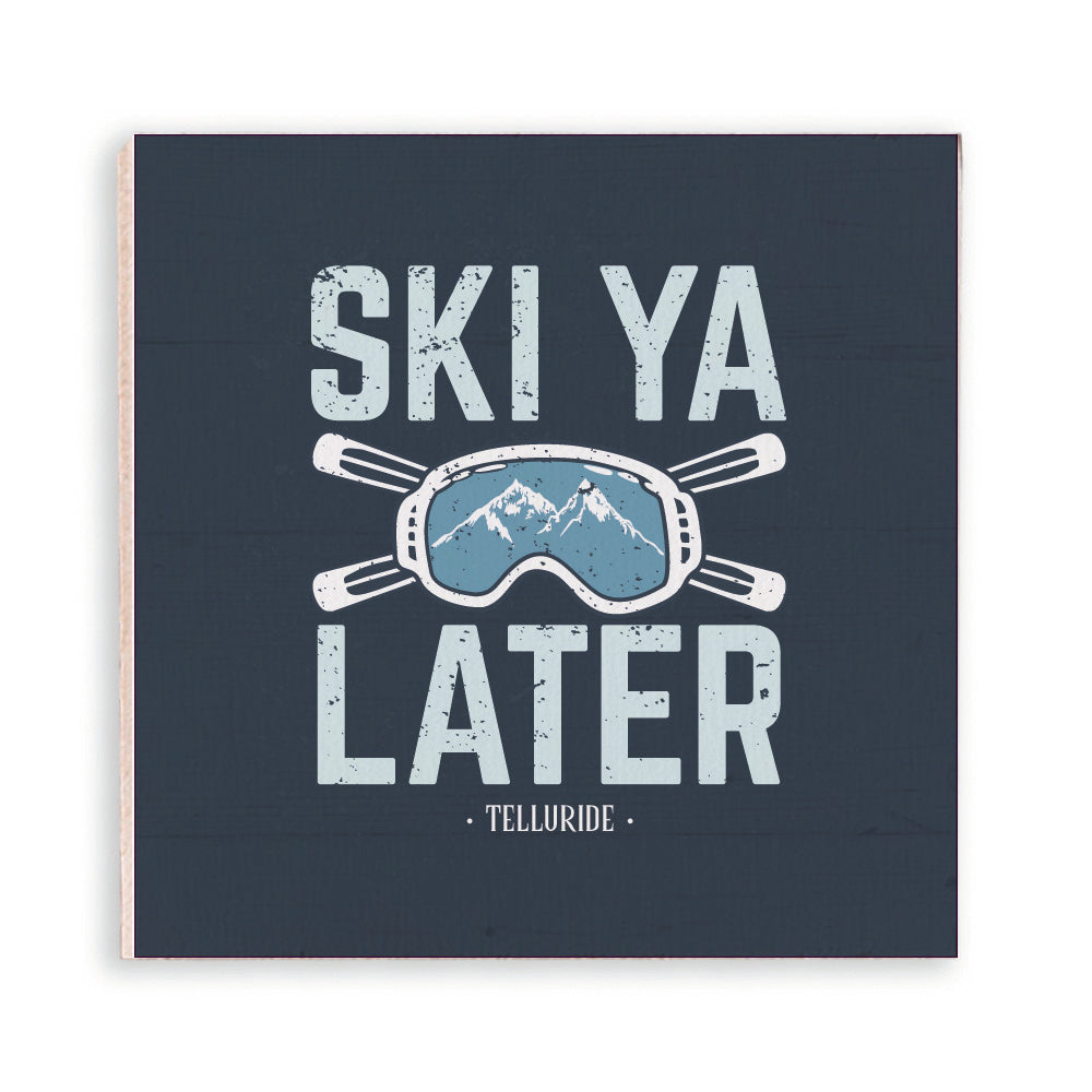 Ski Ya Later Personalized Magnet