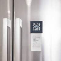 Ski Ya Later Personalized Magnet