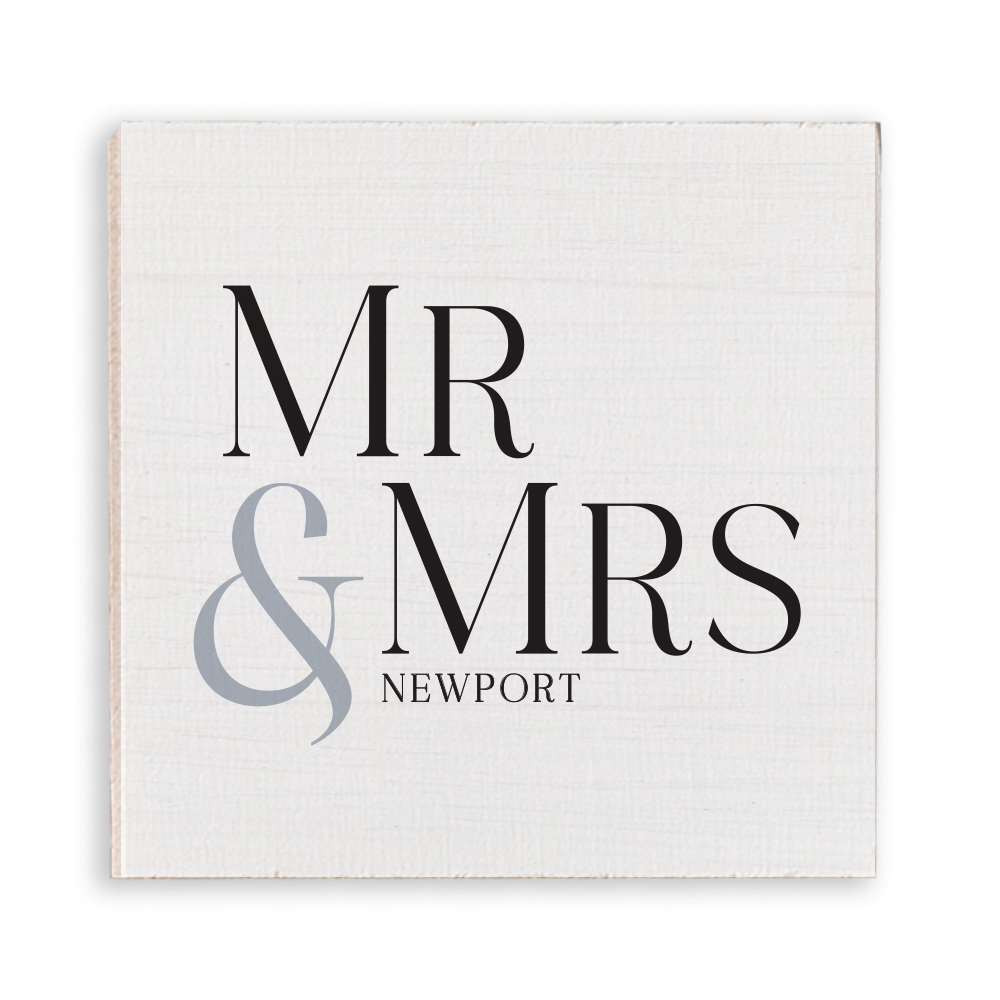 Mr & Mrs Wedding Personalized Magnet
