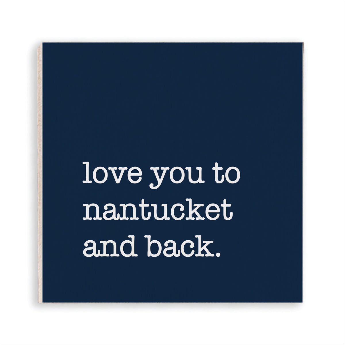 Love You To Personalized Magnet - Navy