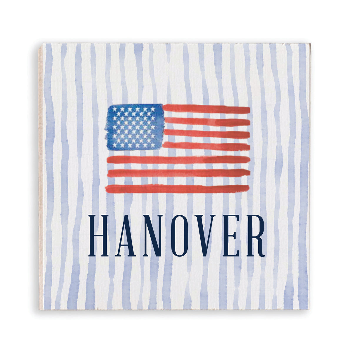 American Flag Watercolor Personalized Magnet