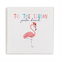 Flamingo Tis The Season Personalized Magnet