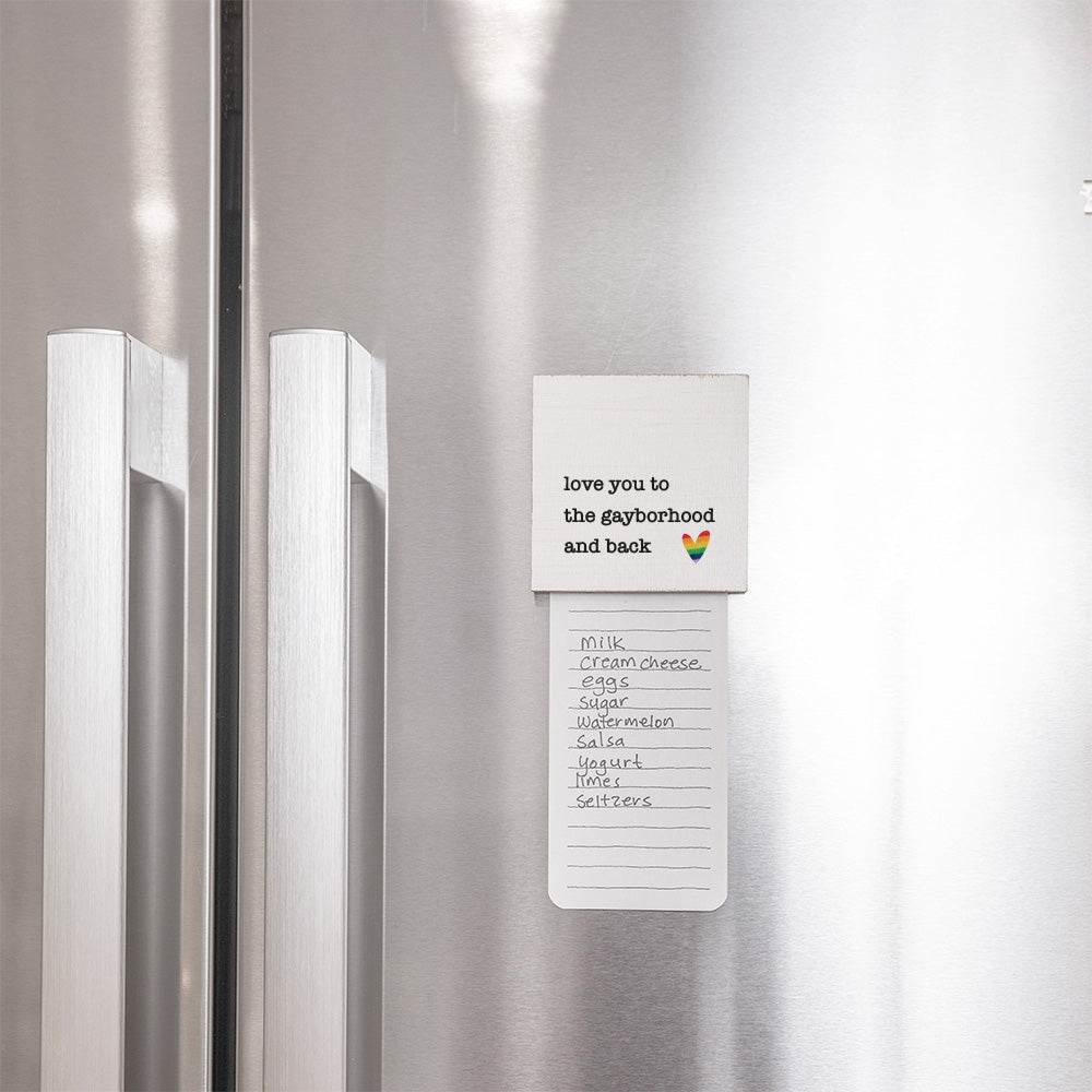 Love You To Rainbow Heart Personalized Magnet