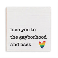 Love You To Rainbow Heart Personalized Magnet