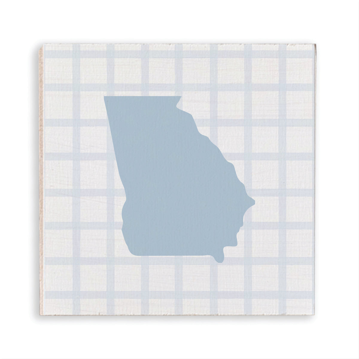 State Gingham Personalized Magnet