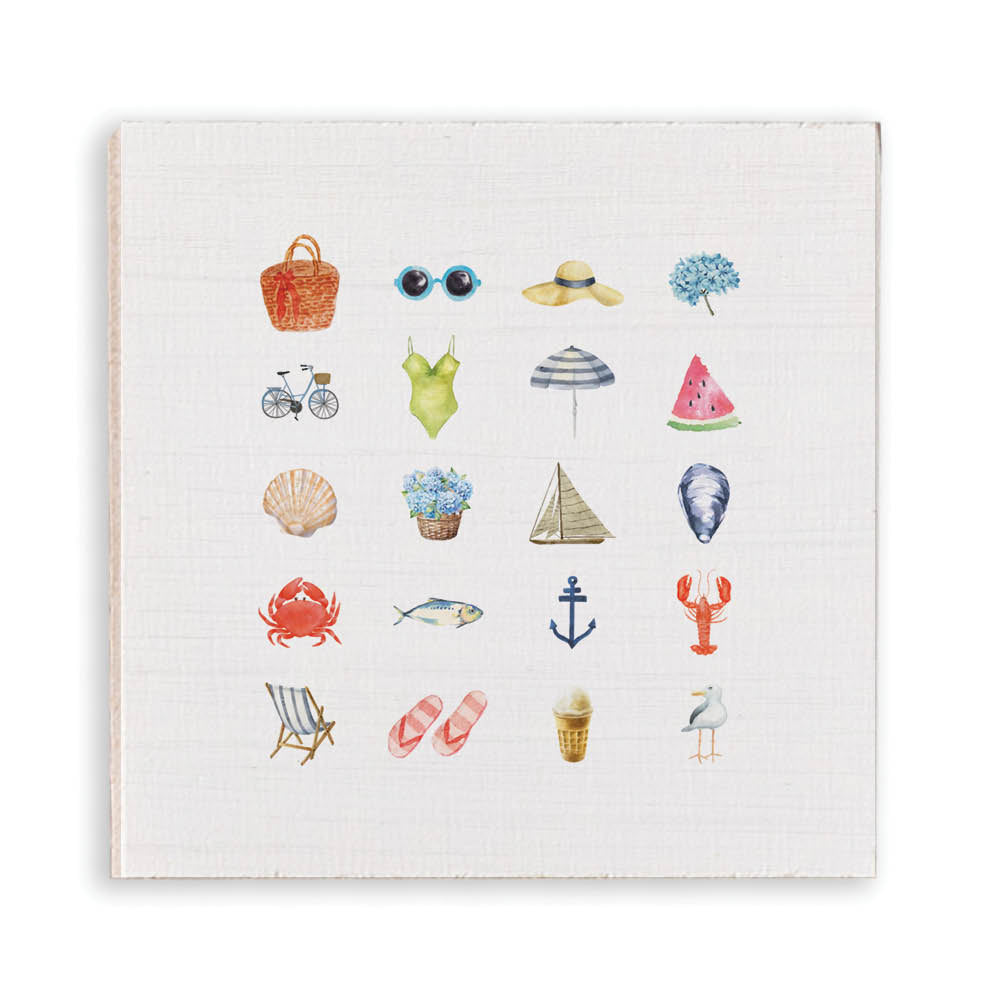 Beach Icons Magnet
