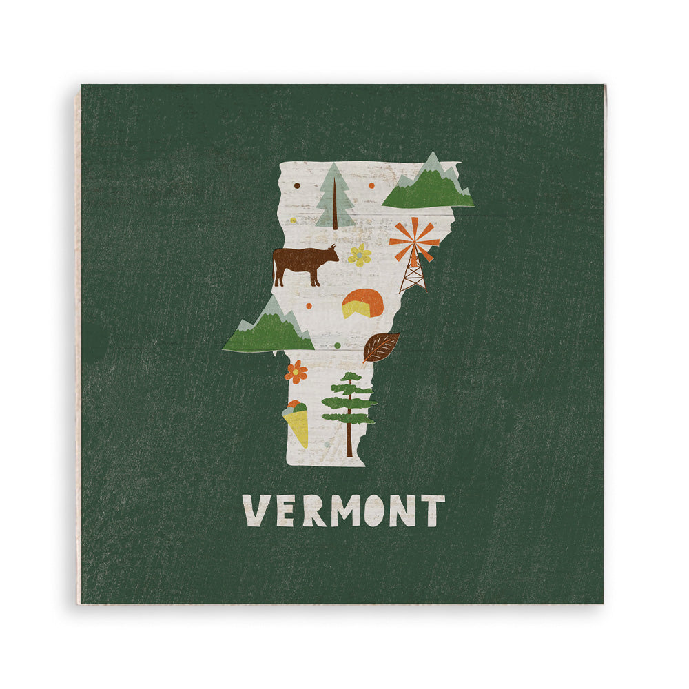 Vermont State Icons Magnet