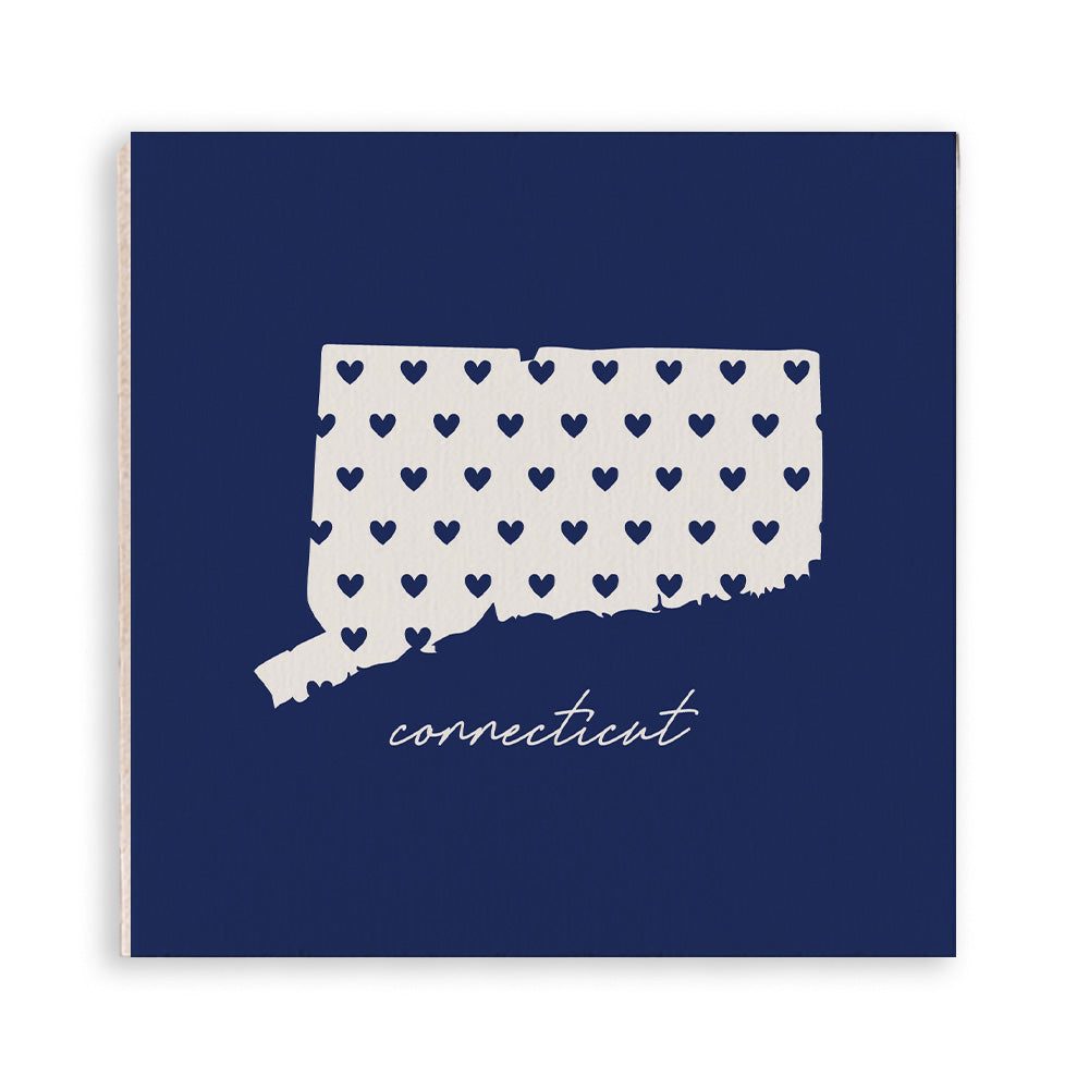 Connecticut State Black Hearts Magnet