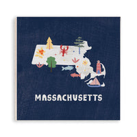 Massachusetts State Icons Magnet