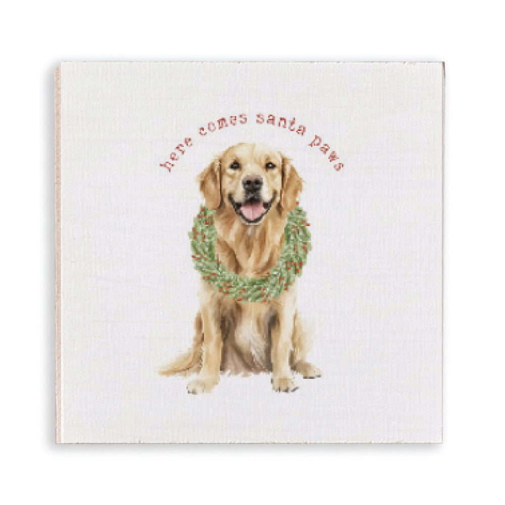 Here Comes Santa Paws Magnet