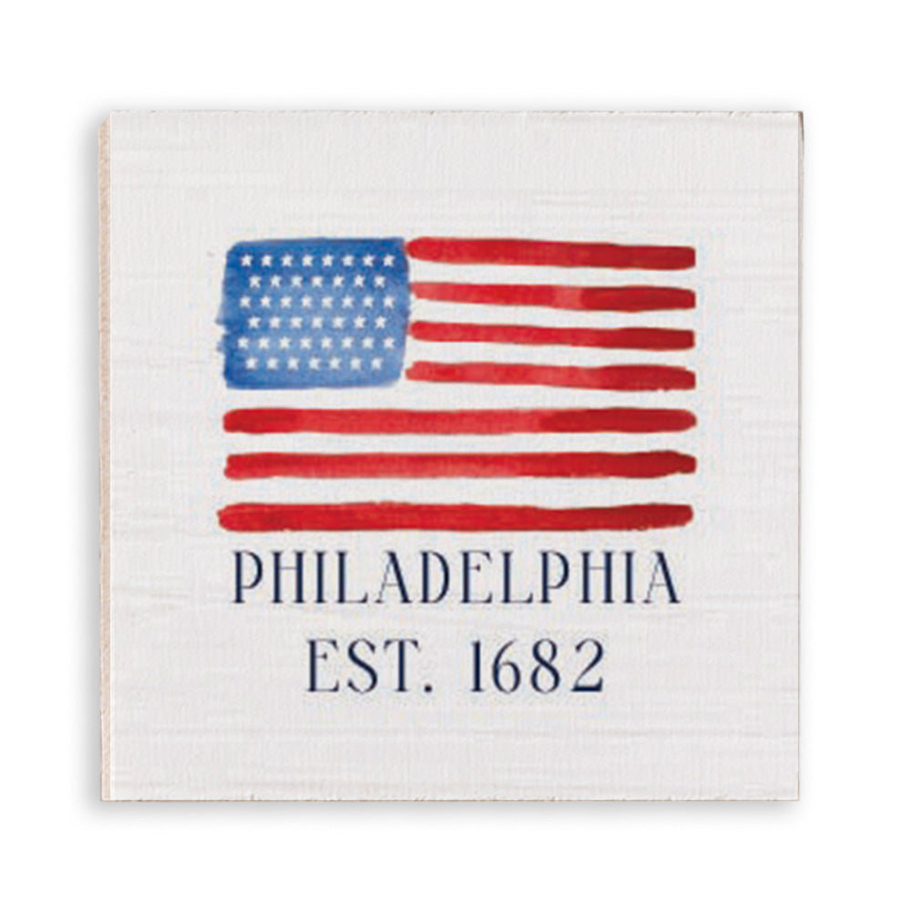Philadelphia USA Flag Est 1682 Magnet