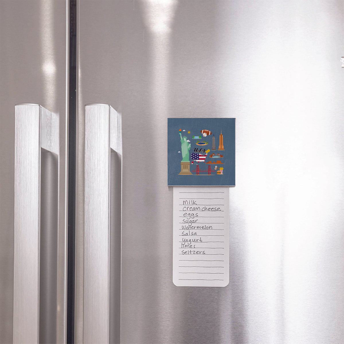 American Famous Wooden Magnet