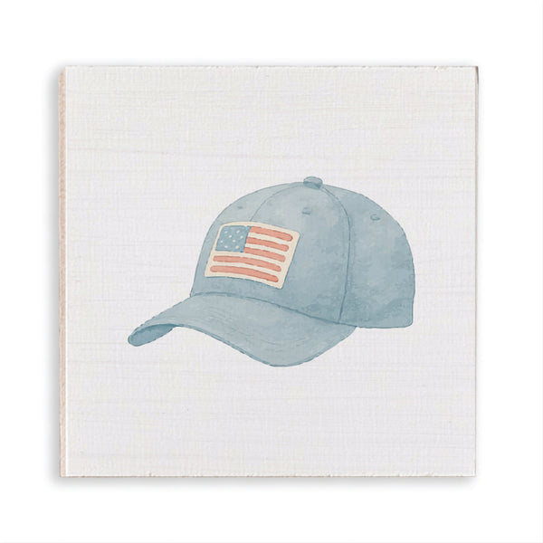 American Flag Hat Magnet