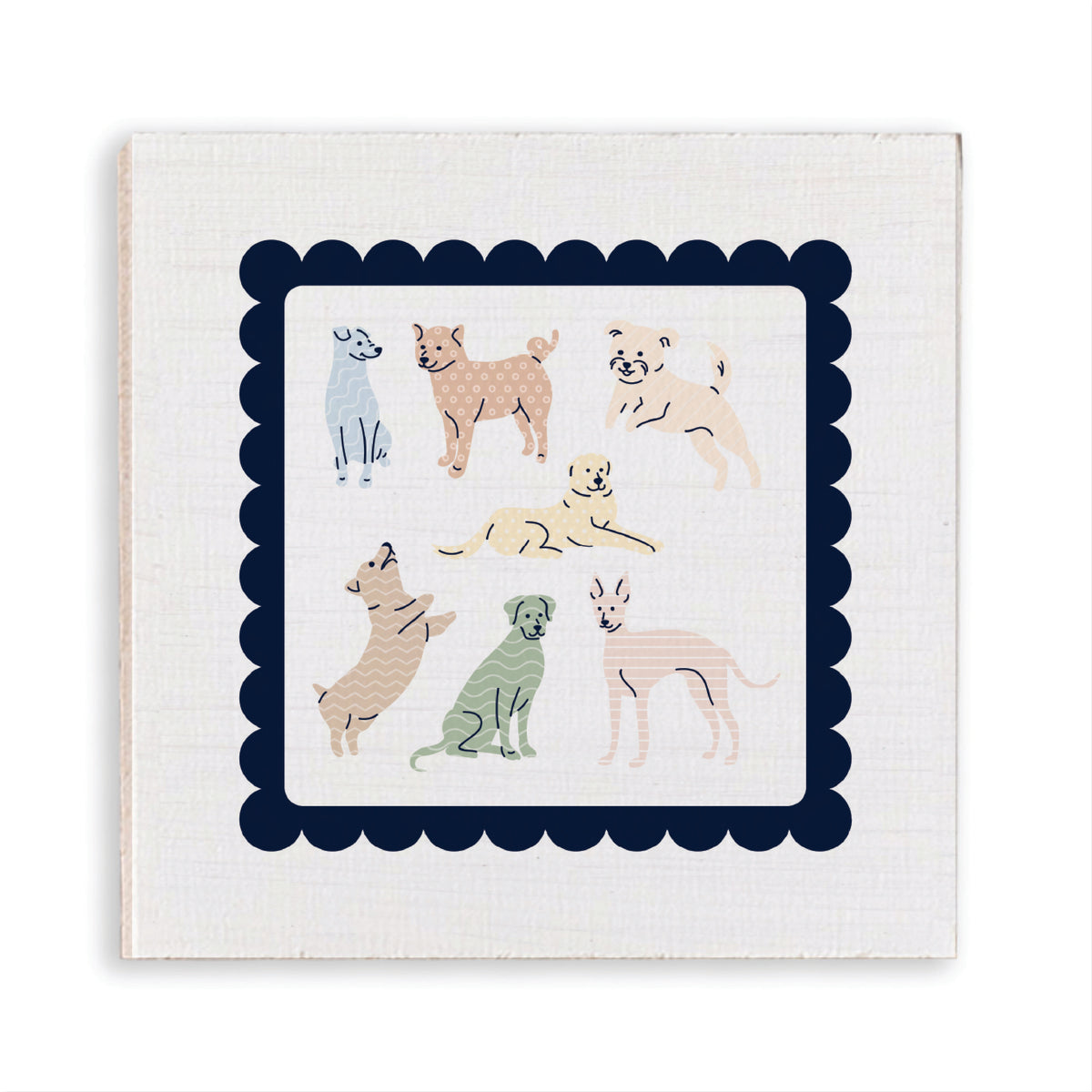 Dogs Stamp Magnet