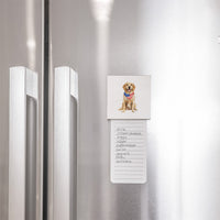 American Flag Dog Magnet