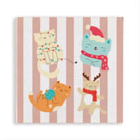 Winter Holiday Cat Magnet