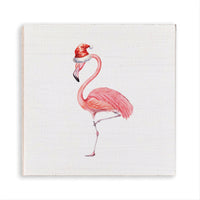 Santa Flamingo Magnet