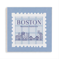 Boston Blue Stamp Magnet