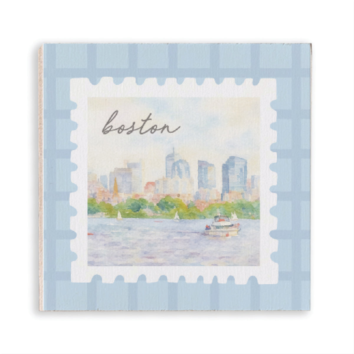 Boston Stamp Magnet