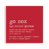 Boston Go Sox Definition Magnet