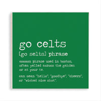 Boston Go Celts Definition Magnet