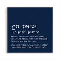 New England Go Pats Definition Magnet