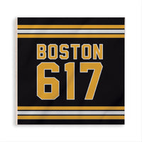 Boston 617 Black Gold Magnet