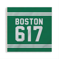 Boston 617 Green White Magnet
