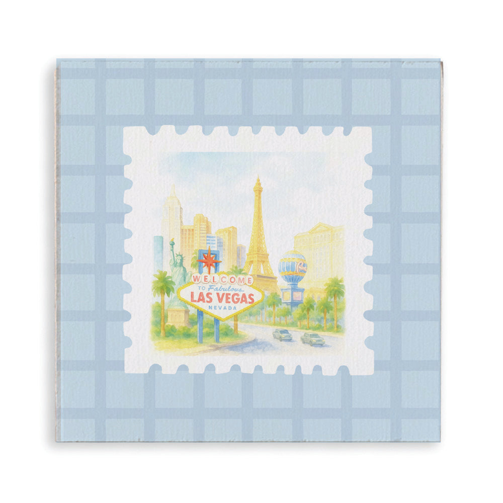 Las Vegas Stamp Magnet