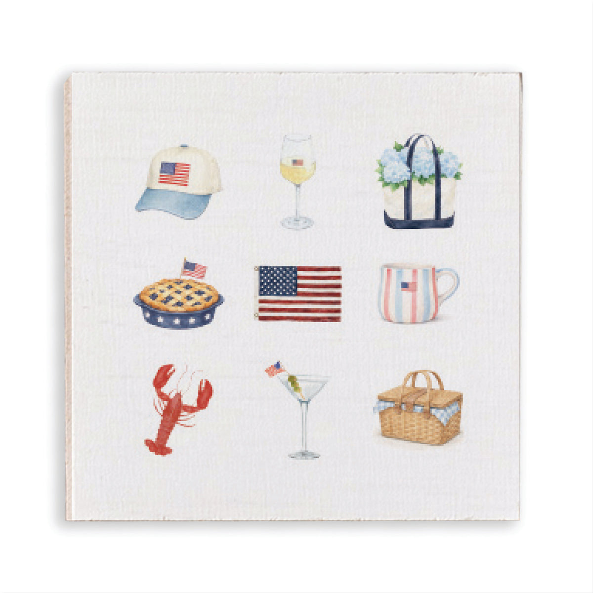 American Summer Icons Magnet