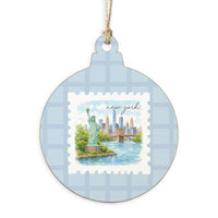 New York Stamp Ornament