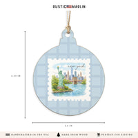 New York Stamp Ornament