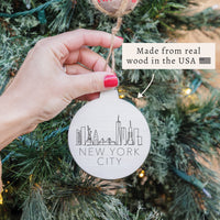 New York Line Art Ornament