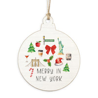 Merry In New York Icons Ornament