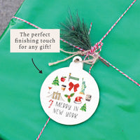 Merry In New York Icons Ornament