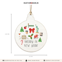 Merry In New York Icons Ornament