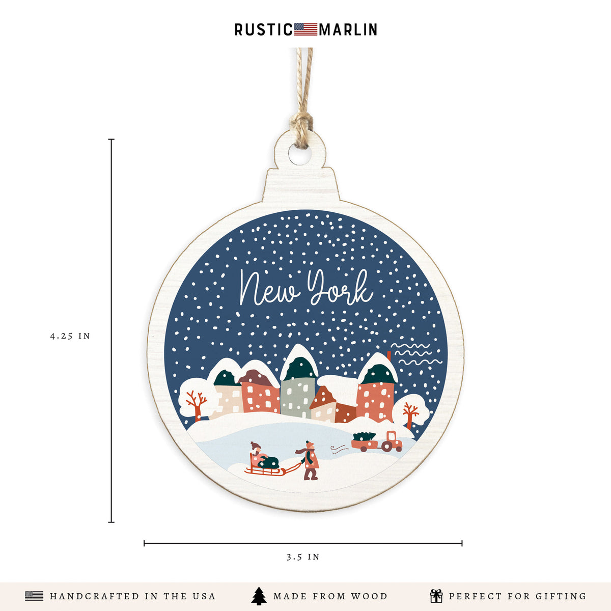 New York Snow Globe Ornament